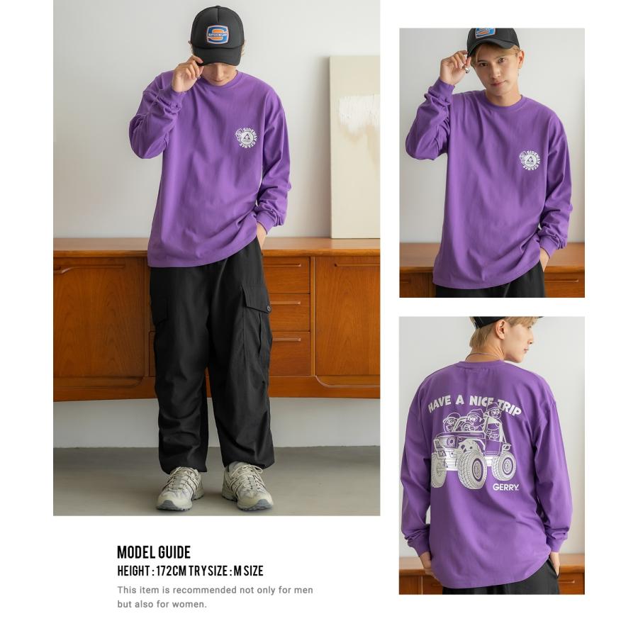 長袖Tシャツ メンズ GERRY×SIDEWAY STANCE ジェリー サイドウェイスタンス 別注 プリント ロンT ワンポイント バギーボーイ アウトドア ストリート スケーター | GERRY | 22