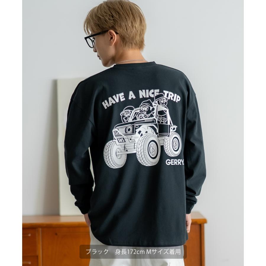 長袖Tシャツ メンズ GERRY×SIDEWAY STANCE ジェリー サイドウェイスタンス 別注 プリント ロンT ワンポイント バギーボーイ アウトドア ストリート スケーター | GERRY | 07