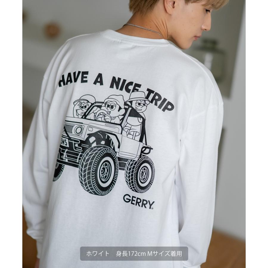 長袖Tシャツ メンズ GERRY×SIDEWAY STANCE ジェリー サイドウェイスタンス 別注 プリント ロンT ワンポイント バギーボーイ アウトドア ストリート スケーター | GERRY | 09