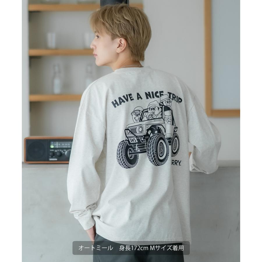 長袖Tシャツ メンズ GERRY×SIDEWAY STANCE ジェリー サイドウェイスタンス 別注 プリント ロンT ワンポイント バギーボーイ アウトドア ストリート スケーター | GERRY | 13