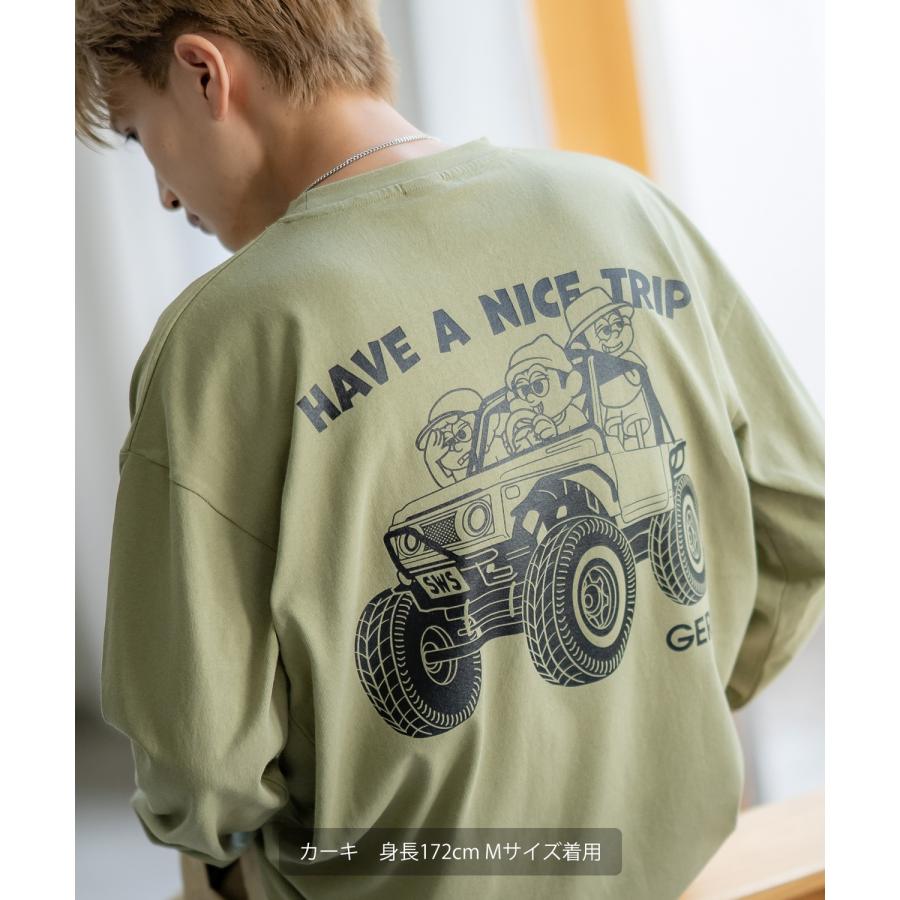 長袖Tシャツ メンズ GERRY×SIDEWAY STANCE ジェリー サイドウェイスタンス 別注 プリント ロンT ワンポイント バギーボーイ アウトドア ストリート スケーター | GERRY | 15