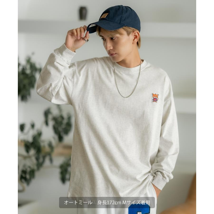 長袖Tシャツ メンズ SIDEWAY STANCE サイドウェイスタンス オリジナル ワンポイント 刺しゅう カットソー ロンT 大きめ アメカジ カジュアル スケーター | improves | 13