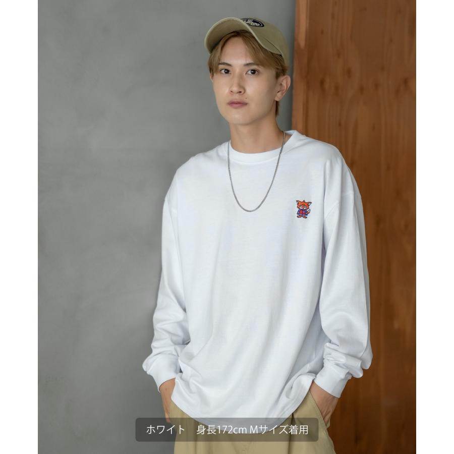 長袖Tシャツ メンズ SIDEWAY STANCE サイドウェイスタンス オリジナル ワンポイント 刺しゅう カットソー ロンT 大きめ アメカジ カジュアル スケーター | improves | 01