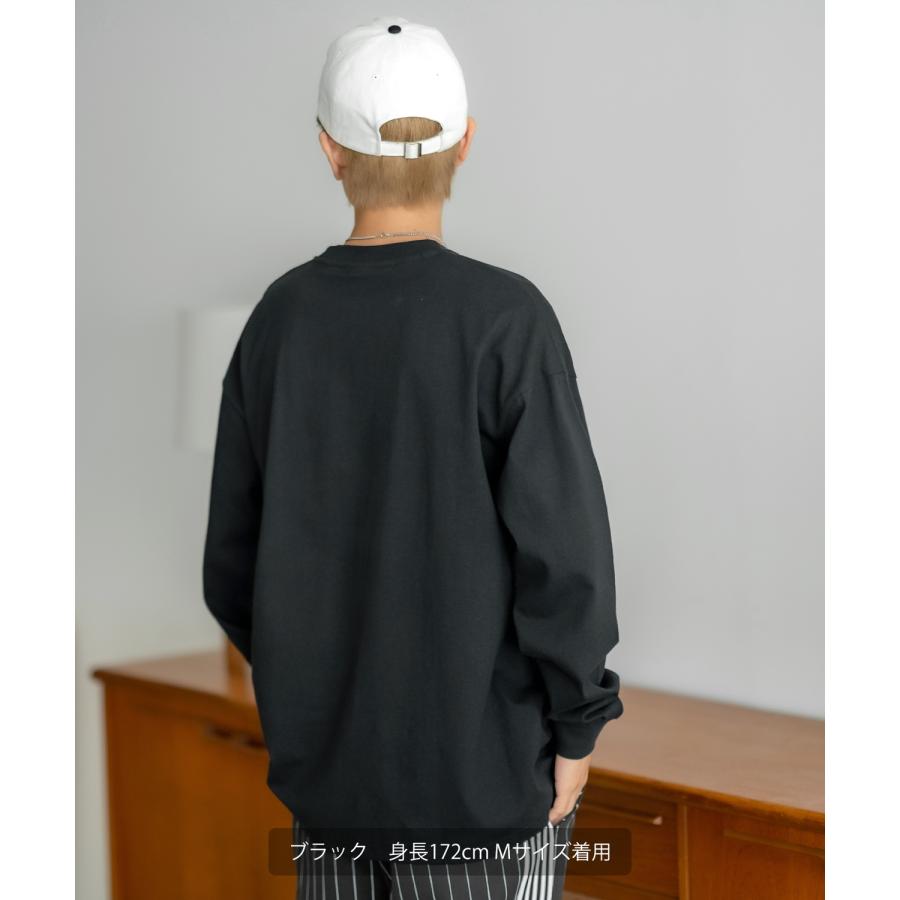 長袖Tシャツ メンズ SIDEWAY STANCE サイドウェイスタンス オリジナル ワンポイント 刺しゅう カットソー ロンT 大きめ アメカジ カジュアル スケーター | improves | 06