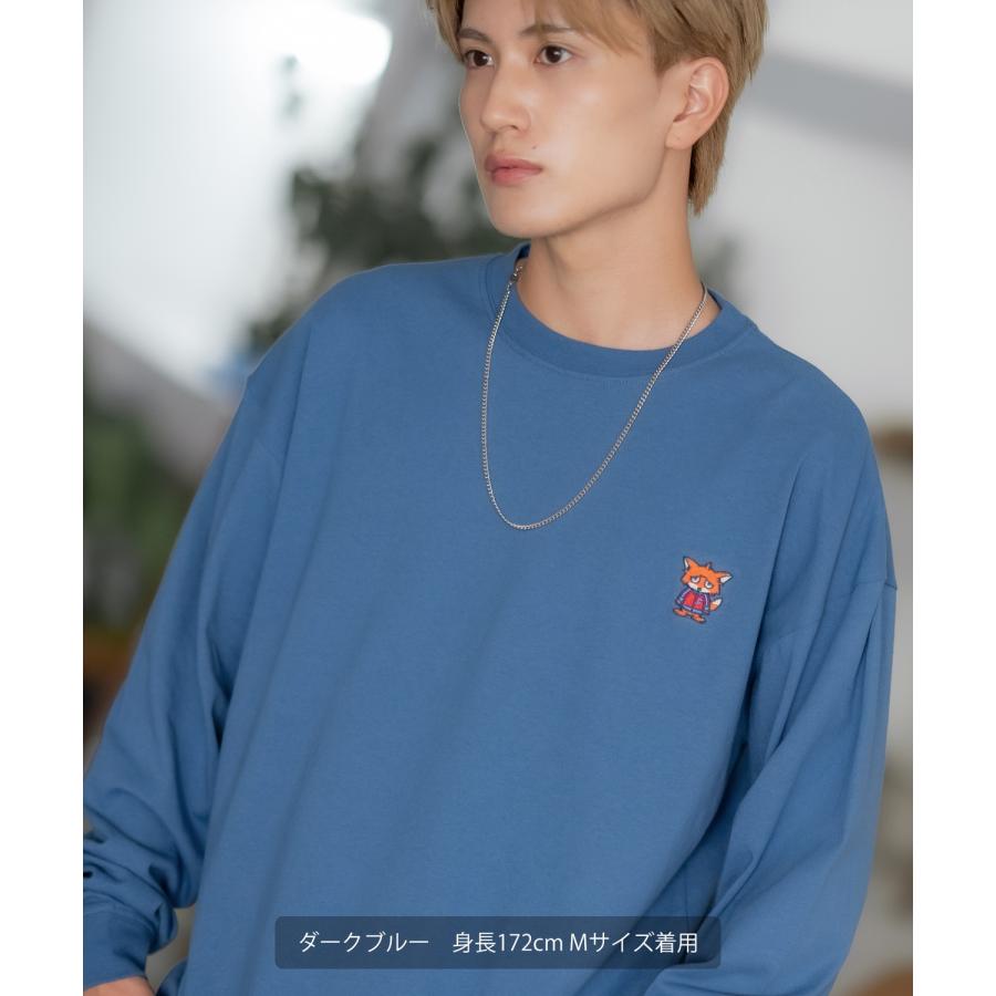 長袖Tシャツ メンズ SIDEWAY STANCE サイドウェイスタンス オリジナル ワンポイント 刺しゅう カットソー ロンT 大きめ アメカジ カジュアル スケーター | improves | 09