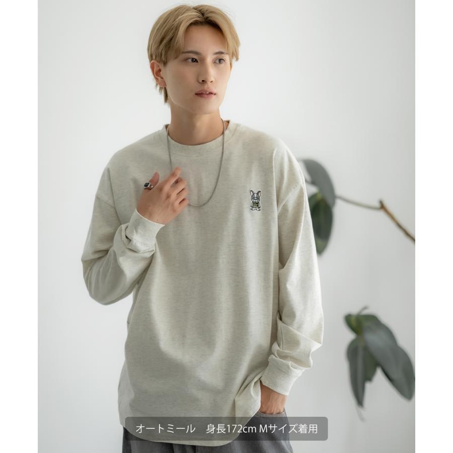 長袖Tシャツ メンズ SIDEWAY STANCE サイドウェイスタンス オリジナル ワンポイント 刺しゅう カットソー ロンT 大きめ アメカジ カジュアル スケーター | improves | 13