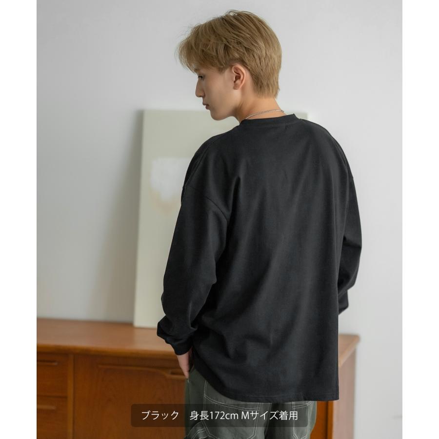 長袖Tシャツ メンズ SIDEWAY STANCE サイドウェイスタンス オリジナル ワンポイント 刺しゅう カットソー ロンT 大きめ アメカジ カジュアル スケーター | improves | 02