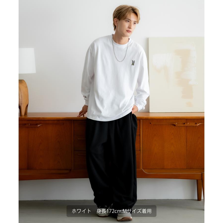 長袖Tシャツ メンズ SIDEWAY STANCE サイドウェイスタンス オリジナル ワンポイント 刺しゅう カットソー ロンT 大きめ アメカジ カジュアル スケーター | improves | 07