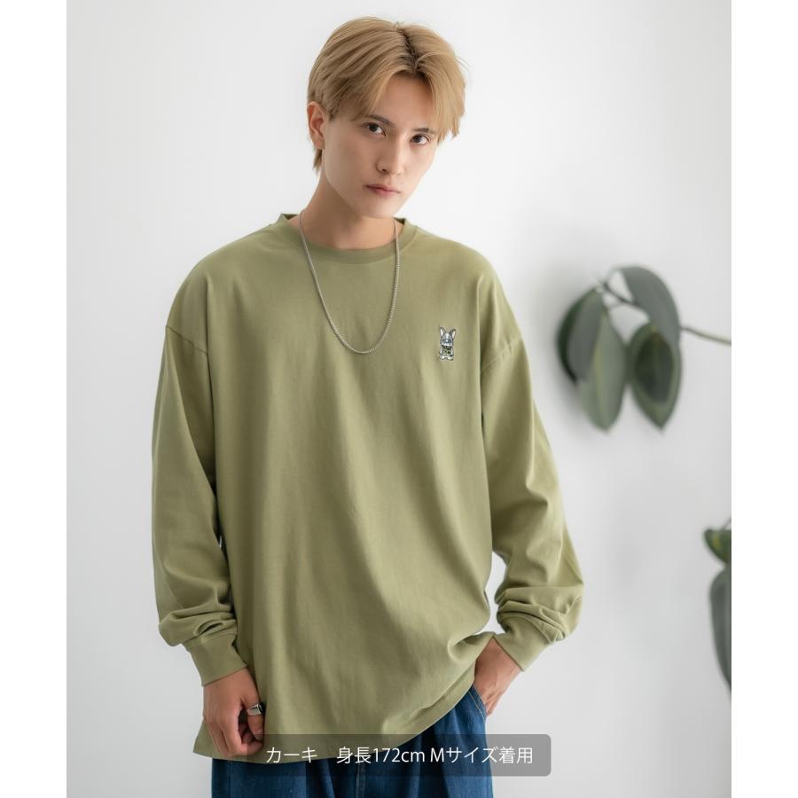 長袖Tシャツ メンズ SIDEWAY STANCE サイドウェイスタンス オリジナル ワンポイント 刺しゅう カットソー ロンT 大きめ アメカジ カジュアル スケーター | improves | 08