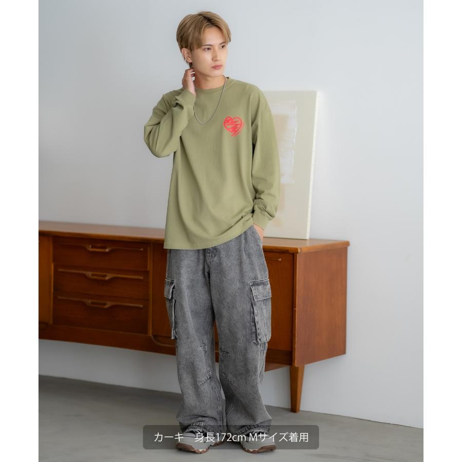 長袖Tシャツ メンズ SIDEWAY STANCE サイドウェイスタンス マルバツプリント カットソー ロンT 大きめ アメカジ カジュアル スケーター ストリート 古着MIX 韓国 | improves | 16