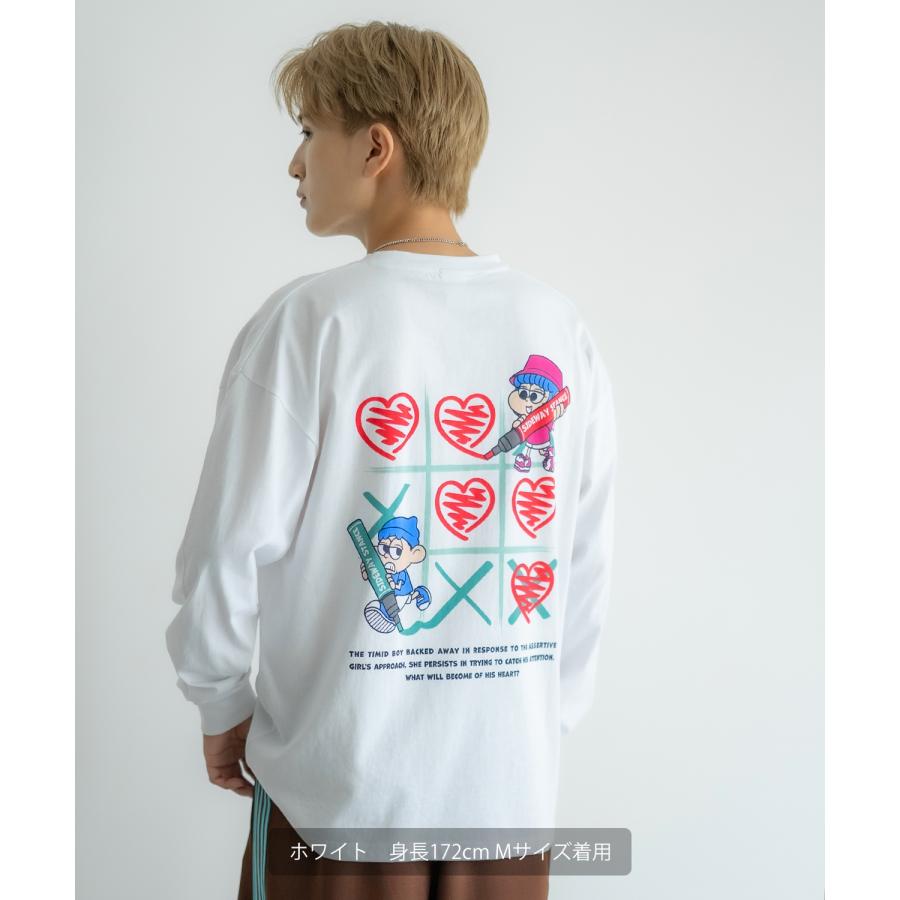 長袖Tシャツ メンズ SIDEWAY STANCE サイドウェイスタンス マルバツプリント カットソー ロンT 大きめ アメカジ カジュアル スケーター ストリート 古着MIX 韓国 | improves | 11