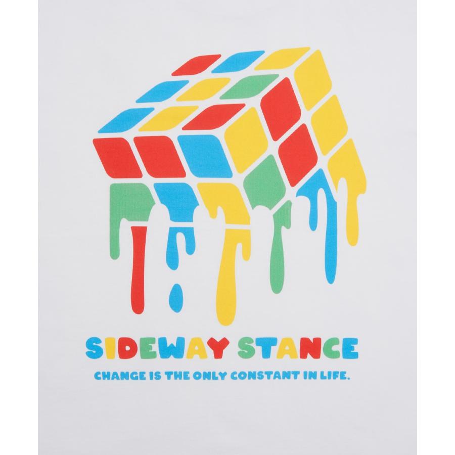 長袖Tシャツ メンズ SIDEWAY STANCE サイドウェイスタンス ドリップキューブ カットソー ロンT 大きめ アメカジ カジュアル スケーター ストリート 古着MIX 韓国 | improves | 22
