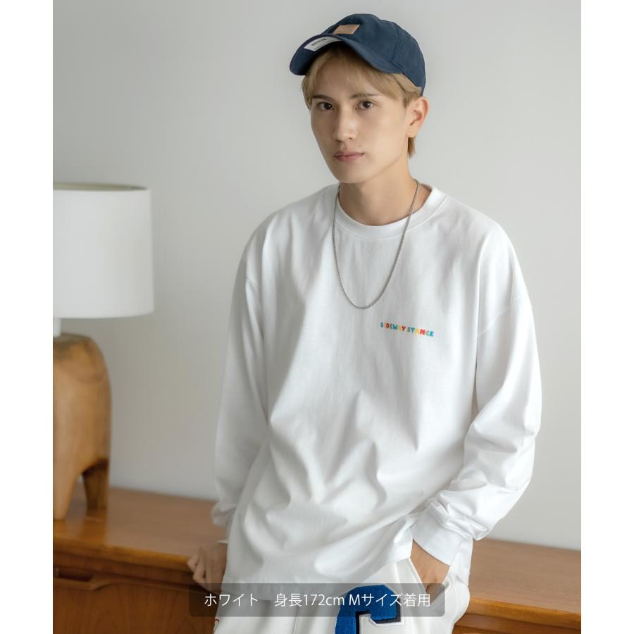 長袖Tシャツ メンズ SIDEWAY STANCE サイドウェイスタンス ドリップキューブ カットソー ロンT 大きめ アメカジ カジュアル スケーター ストリート 古着MIX 韓国 | improves | 05