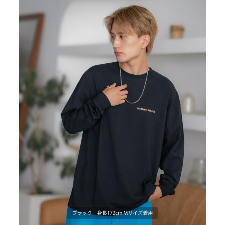 長袖Tシャツ メンズ SIDEWAY STANCE サイドウェイスタンス ドリップキューブ カットソー ロンT 大きめ アメカジ カジュアル スケーター ストリート 古着MIX 韓国 | improves | 08
