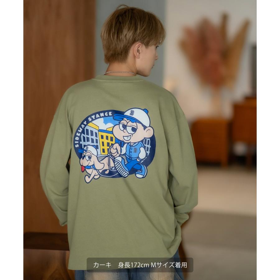 長袖Tシャツ メンズ SIDEWAY STANCE サイドウェイスタンス ストロールボーイ カットソー ロンT 大きめ アメカジ カジュアル スケーター ストリート 古着MIX 韓国 | improves | 15