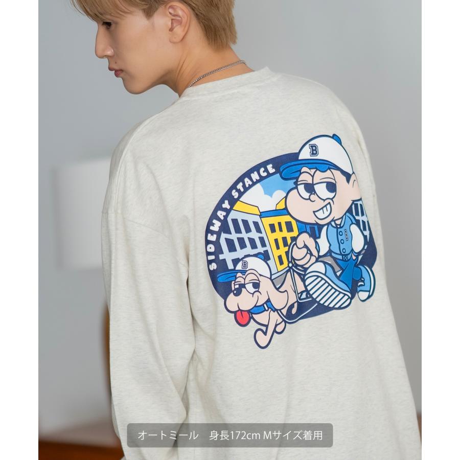 長袖Tシャツ メンズ SIDEWAY STANCE サイドウェイスタンス ストロールボーイ カットソー ロンT 大きめ アメカジ カジュアル スケーター ストリート 古着MIX 韓国 | improves | 18