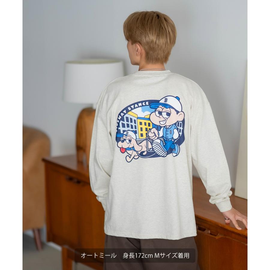 長袖Tシャツ メンズ SIDEWAY STANCE サイドウェイスタンス ストロールボーイ カットソー ロンT 大きめ アメカジ カジュアル スケーター ストリート 古着MIX 韓国 | improves | 19