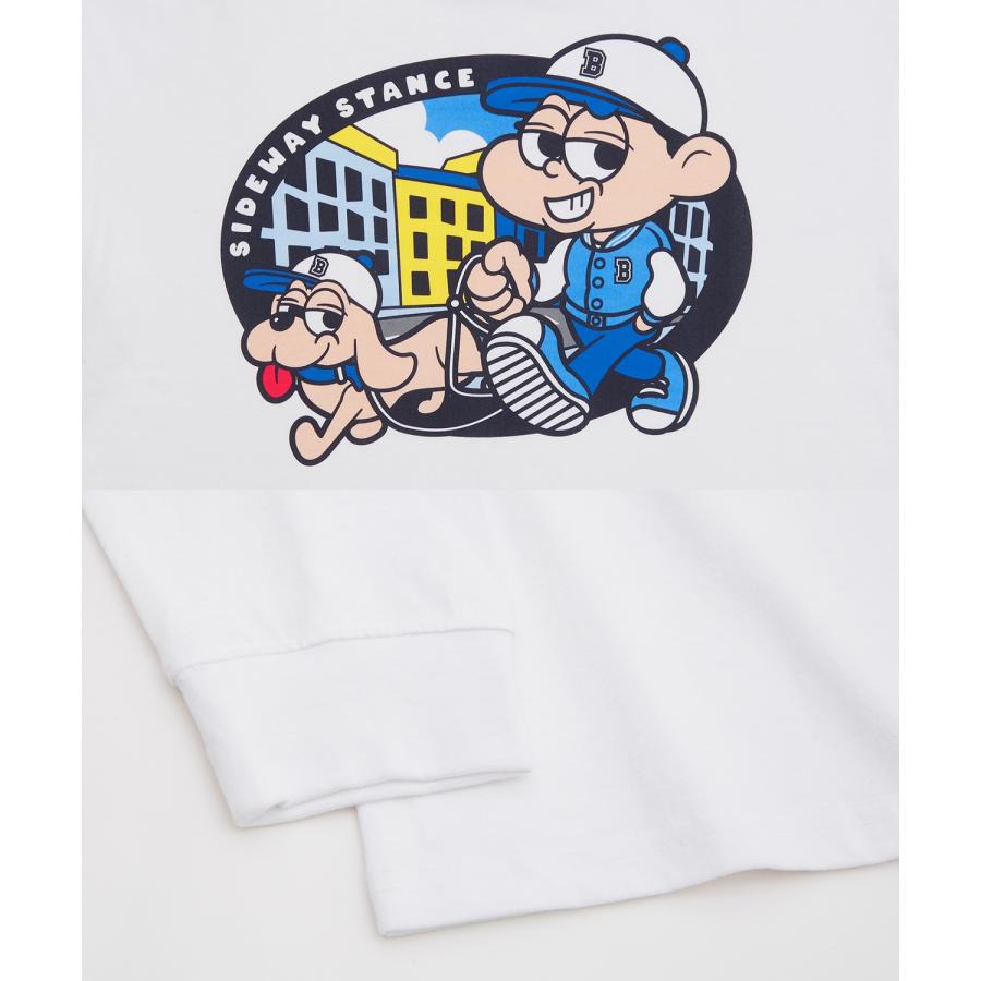 長袖Tシャツ メンズ SIDEWAY STANCE サイドウェイスタンス ストロールボーイ カットソー ロンT 大きめ アメカジ カジュアル スケーター ストリート 古着MIX 韓国 | improves | 23