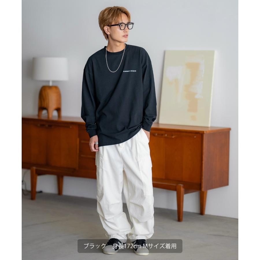 長袖Tシャツ メンズ SIDEWAY STANCE サイドウェイスタンス ストロールボーイ カットソー ロンT 大きめ アメカジ カジュアル スケーター ストリート 古着MIX 韓国 | improves | 07