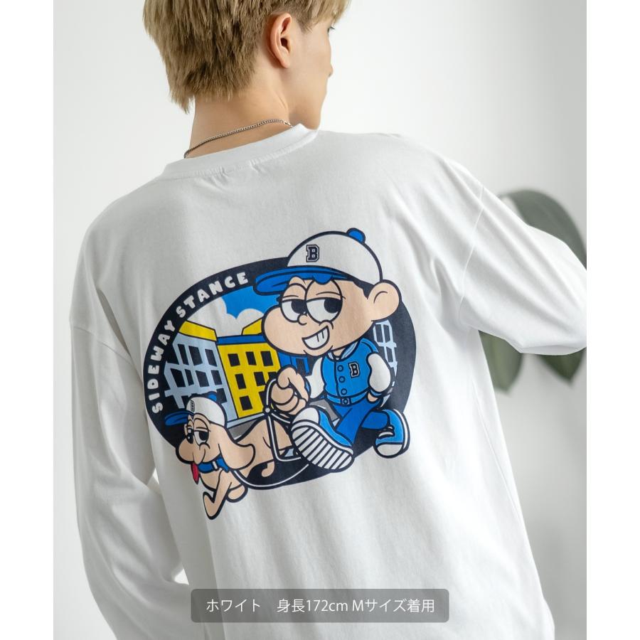 長袖Tシャツ メンズ SIDEWAY STANCE サイドウェイスタンス ストロールボーイ カットソー ロンT 大きめ アメカジ カジュアル スケーター ストリート 古着MIX 韓国 | improves | 10