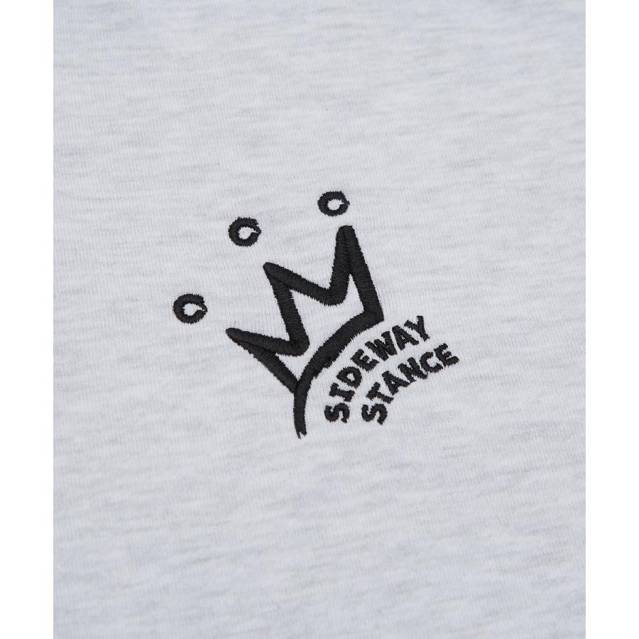 トレーナー メンズ SIDEWAY STANCE サイドウェイスタンス オリジナルプリント スウェットハーフジップ クラウンロゴ オーバーサイズ スケーター ストリート 韓国 | improves | 17