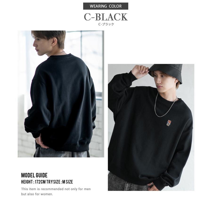 トレーナー メンズ SIDEWAY STANCE サイドウェイスタンス オリジナル ワンポイント 刺しゅう スウェットトレーナー 大きめ カジュアル スケーター ストリート | improves | 20