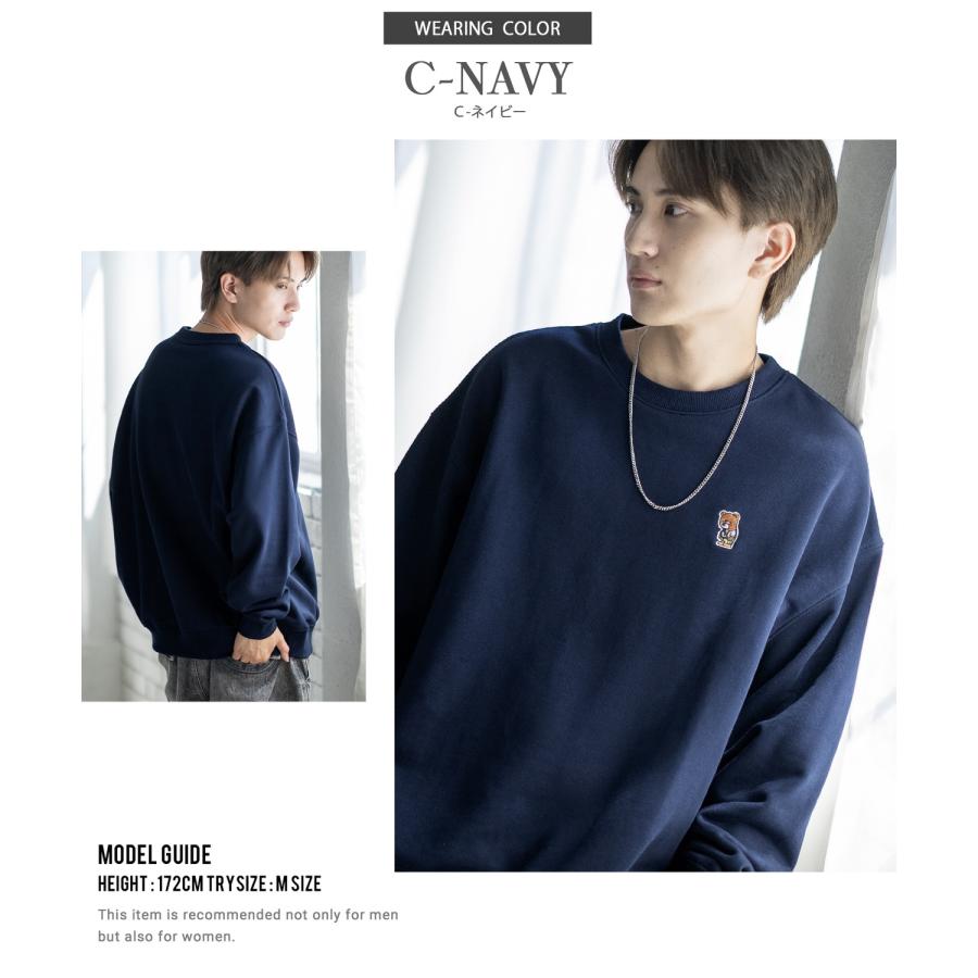 トレーナー メンズ SIDEWAY STANCE サイドウェイスタンス オリジナル ワンポイント 刺しゅう スウェットトレーナー 大きめ カジュアル スケーター ストリート | improves | 22