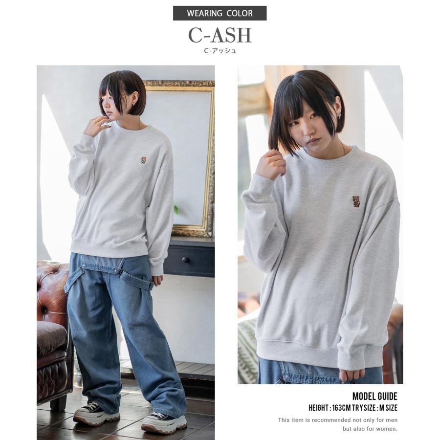 トレーナー メンズ SIDEWAY STANCE サイドウェイスタンス オリジナル ワンポイント 刺しゅう スウェットトレーナー 大きめ カジュアル スケーター ストリート | improves | 24