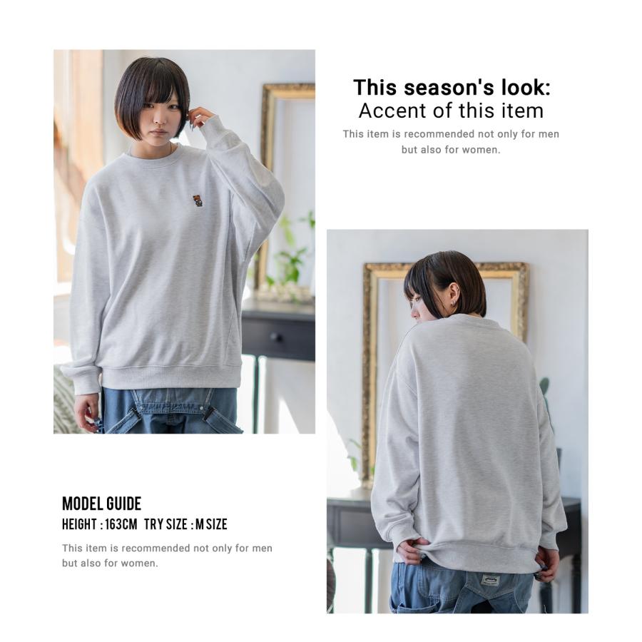 トレーナー メンズ SIDEWAY STANCE サイドウェイスタンス オリジナル ワンポイント 刺しゅう スウェットトレーナー 大きめ カジュアル スケーター ストリート | improves | 25