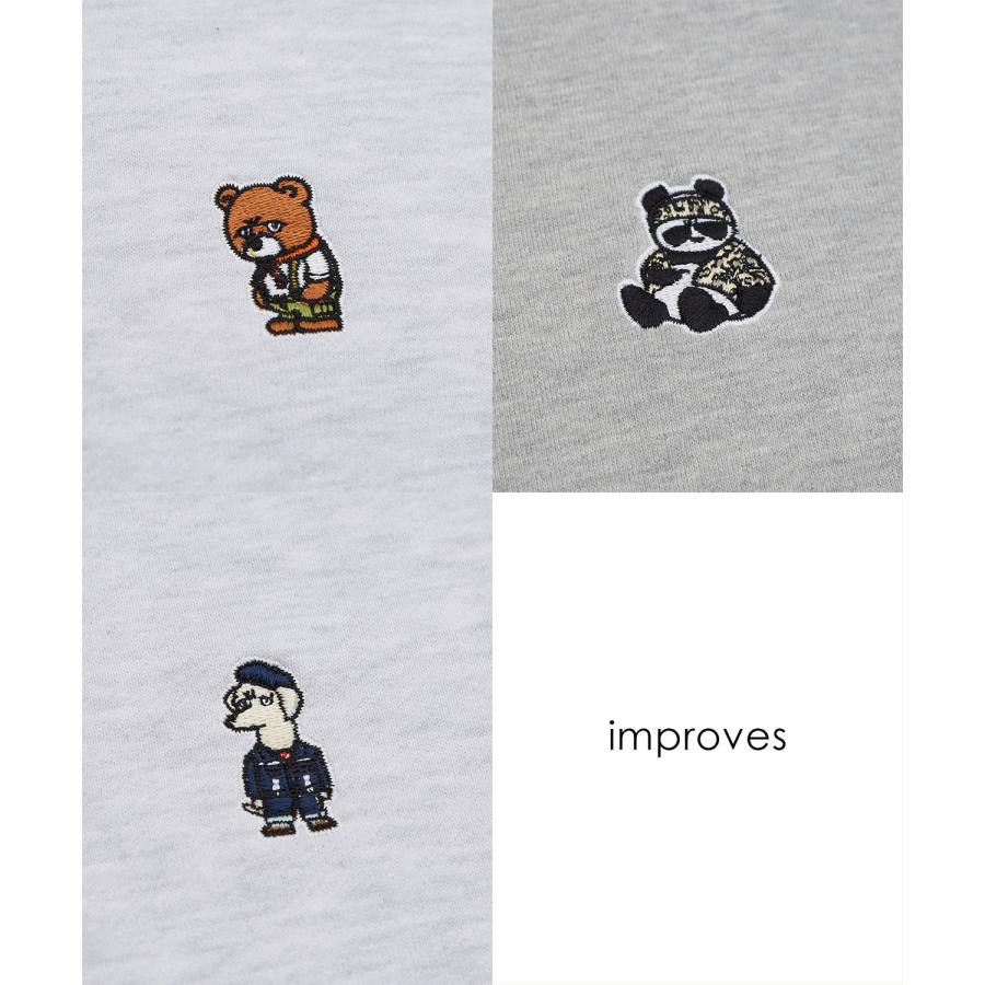 トレーナー メンズ SIDEWAY STANCE サイドウェイスタンス オリジナル ワンポイント 刺しゅう スウェットトレーナー 大きめ カジュアル スケーター ストリート | improves | 27