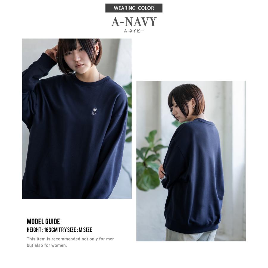 トレーナー メンズ SIDEWAY STANCE サイドウェイスタンス オリジナル ワンポイント 刺しゅう スウェットトレーナー 大きめ カジュアル スケーター ストリート | improves | 12