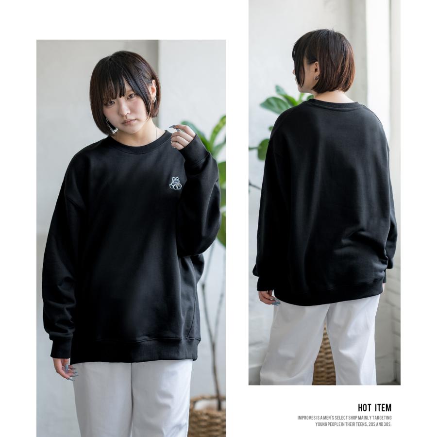 トレーナー メンズ SIDEWAY STANCE サイドウェイスタンス オリジナル ワンポイント 刺しゅう スウェットトレーナー 大きめ カジュアル スケーター ストリート | improves | 16