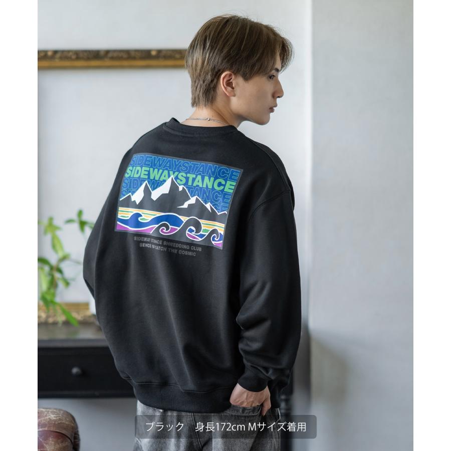 トレーナー メンズ SIDEWAY STANCE サイドウェイスタンス オリジナルプリント グラフィック スウェット ボックスロゴ オーバーサイズ アメカジ カジュアル | improves | 05