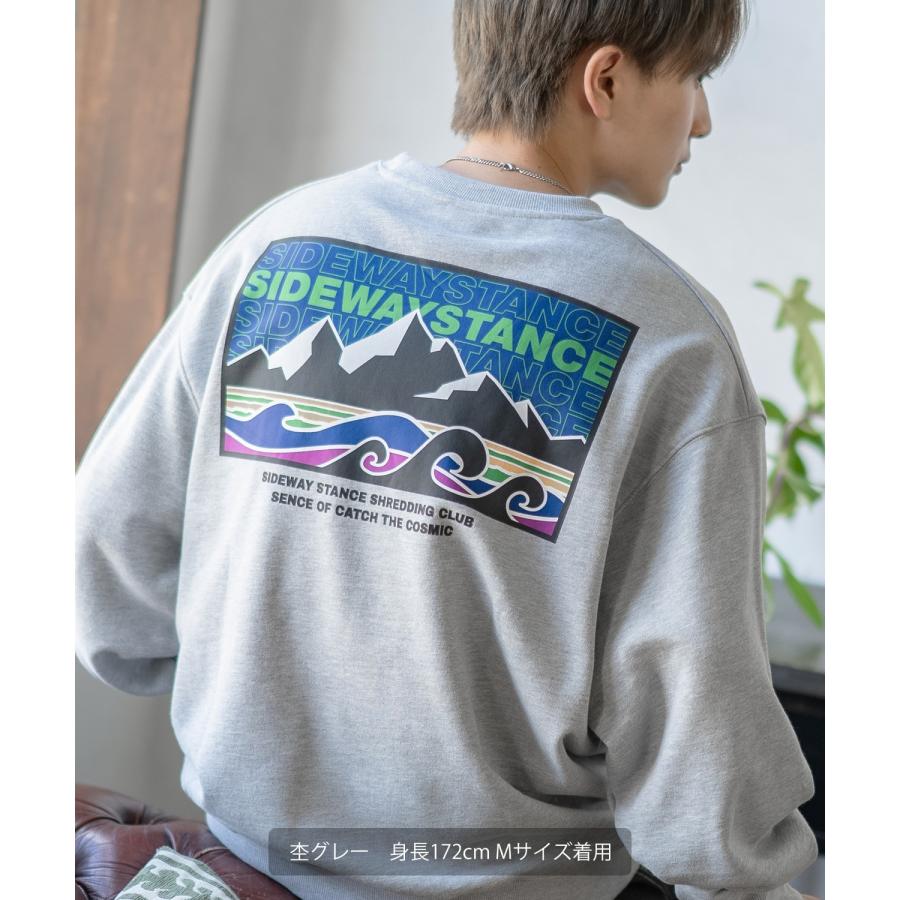 トレーナー メンズ SIDEWAY STANCE サイドウェイスタンス オリジナルプリント グラフィック スウェット ボックスロゴ オーバーサイズ アメカジ カジュアル | improves | 08