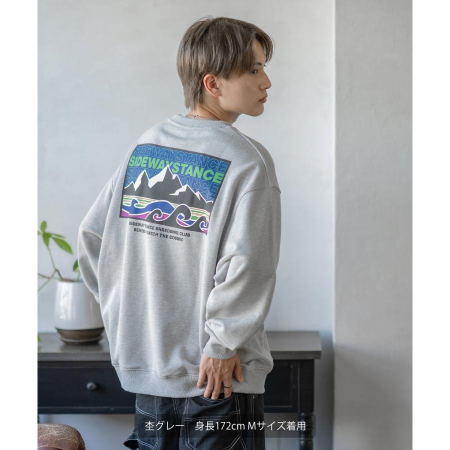 トレーナー メンズ SIDEWAY STANCE サイドウェイスタンス オリジナルプリント グラフィック スウェット ボックスロゴ オーバーサイズ アメカジ カジュアル | improves | 10