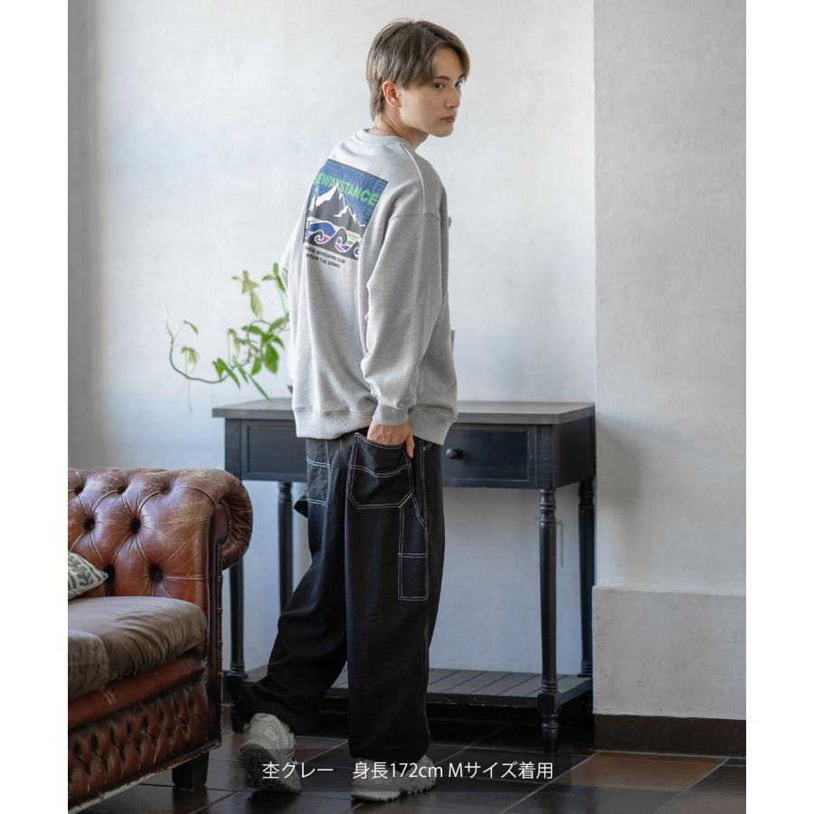 トレーナー メンズ SIDEWAY STANCE サイドウェイスタンス オリジナルプリント グラフィック スウェット ボックスロゴ オーバーサイズ アメカジ カジュアル | improves | 12