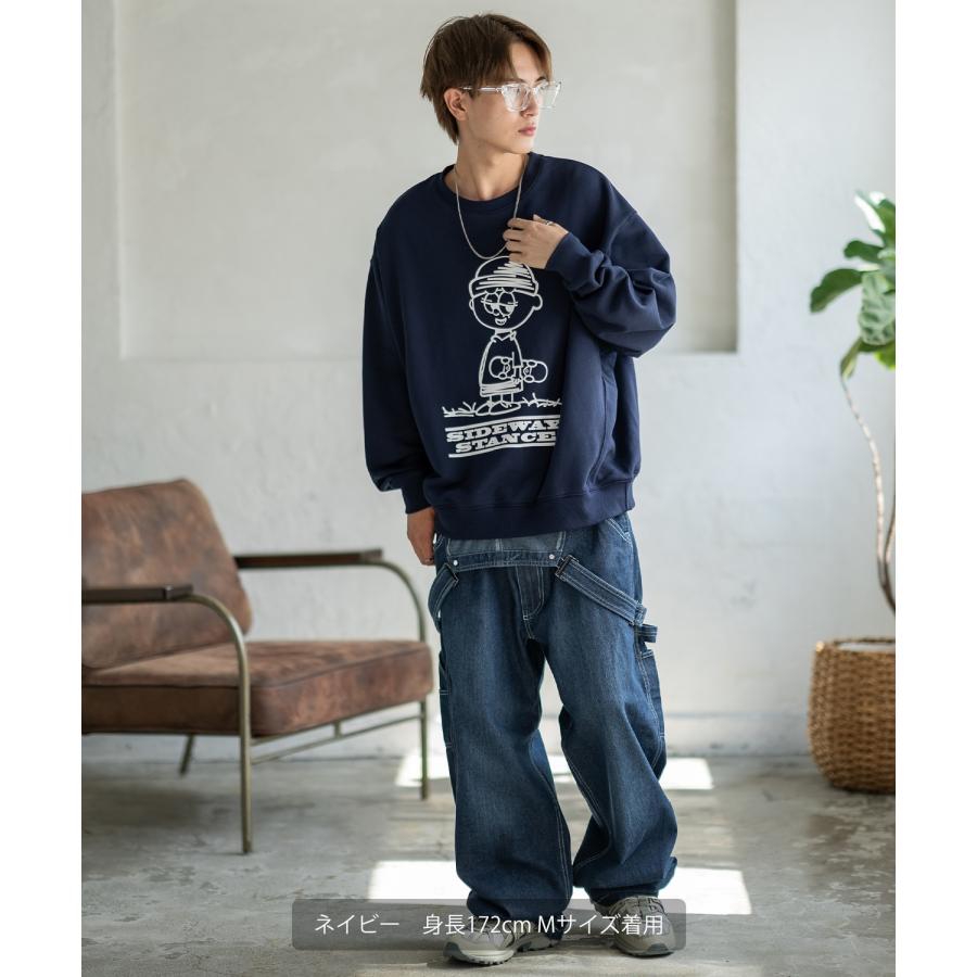 トレーナー メンズ SIDEWAY STANCE サイドウェイスタンス オリジナルプリント グラフィック スウェット イラストボーイ オーバーサイズ アメカジ カジュアル | improves | 14