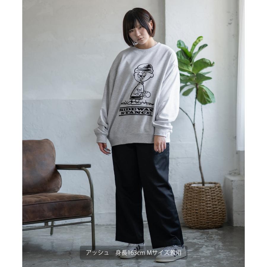 トレーナー メンズ SIDEWAY STANCE サイドウェイスタンス オリジナルプリント グラフィック スウェット イラストボーイ オーバーサイズ アメカジ カジュアル | improves | 10