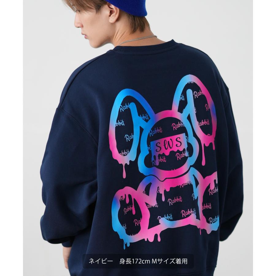 トレーナー メンズ SIDEWAY STANCE サイドウェイスタンス オリジナルプリント グラフィック スウェット グラデーション オーバーサイズ アメカジ カジュアル | improves | 14