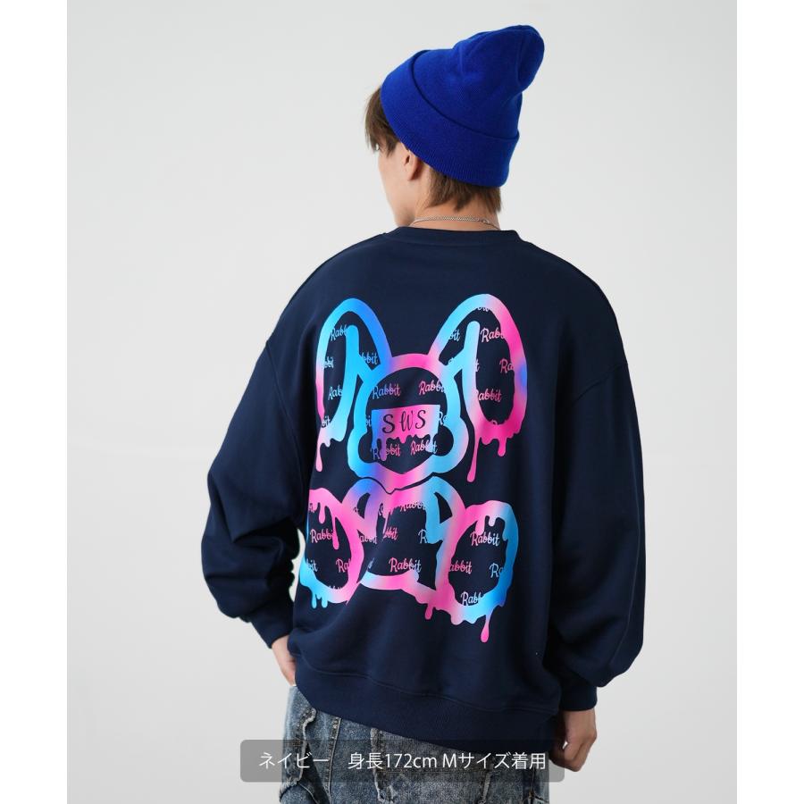 トレーナー メンズ SIDEWAY STANCE サイドウェイスタンス オリジナルプリント グラフィック スウェット グラデーション オーバーサイズ アメカジ カジュアル | improves | 15