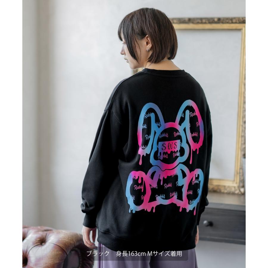 トレーナー メンズ SIDEWAY STANCE サイドウェイスタンス オリジナルプリント グラフィック スウェット グラデーション オーバーサイズ アメカジ カジュアル | improves | 05