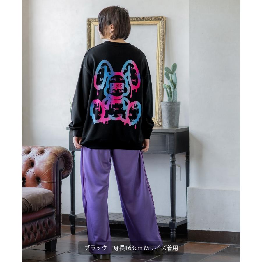 トレーナー メンズ SIDEWAY STANCE サイドウェイスタンス オリジナルプリント グラフィック スウェット グラデーション オーバーサイズ アメカジ カジュアル | improves | 07