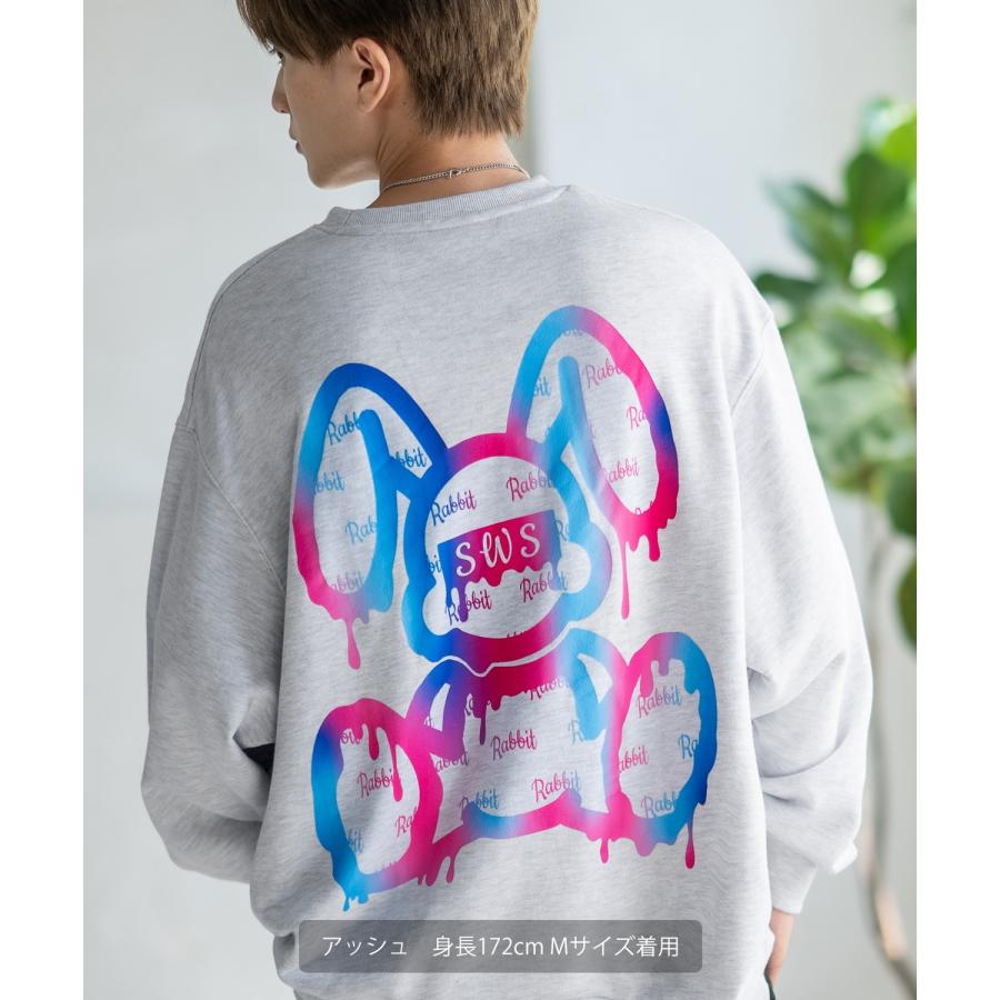 トレーナー メンズ SIDEWAY STANCE サイドウェイスタンス オリジナルプリント グラフィック スウェット グラデーション オーバーサイズ アメカジ カジュアル | improves | 09