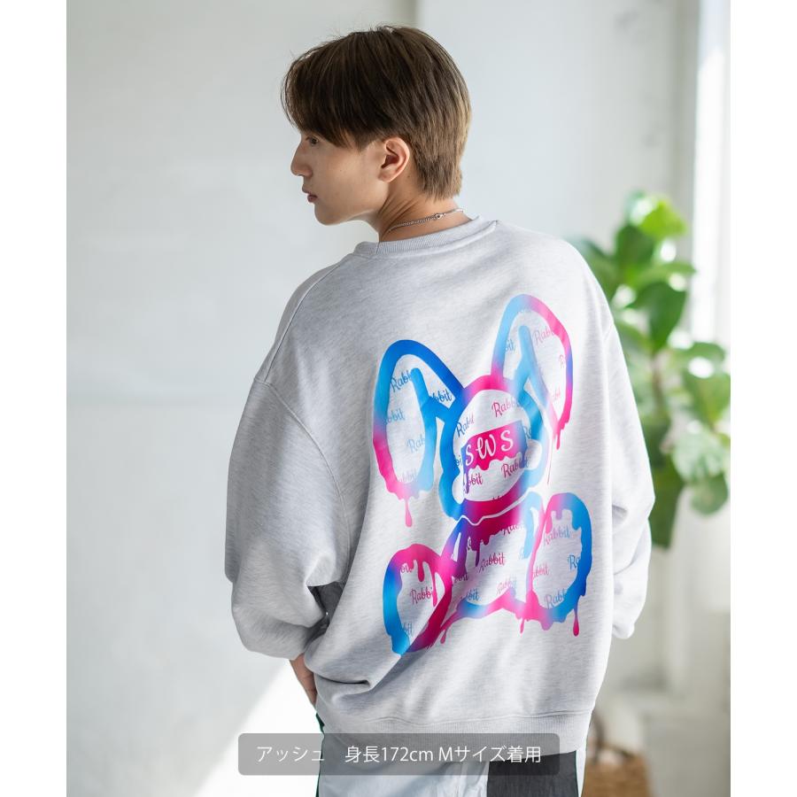 トレーナー メンズ SIDEWAY STANCE サイドウェイスタンス オリジナルプリント グラフィック スウェット グラデーション オーバーサイズ アメカジ カジュアル | improves | 10