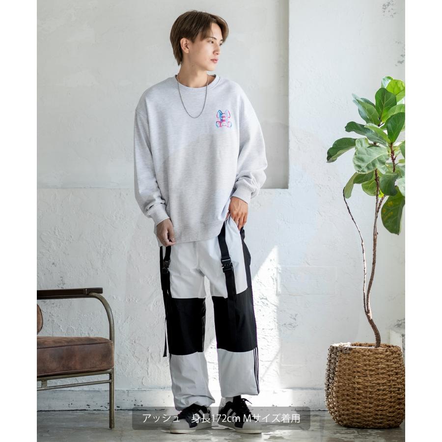 トレーナー メンズ SIDEWAY STANCE サイドウェイスタンス オリジナルプリント グラフィック スウェット グラデーション オーバーサイズ アメカジ カジュアル | improves | 11