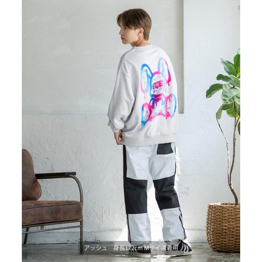 トレーナー メンズ SIDEWAY STANCE サイドウェイスタンス オリジナルプリント グラフィック スウェット グラデーション オーバーサイズ アメカジ カジュアル | improves | 12