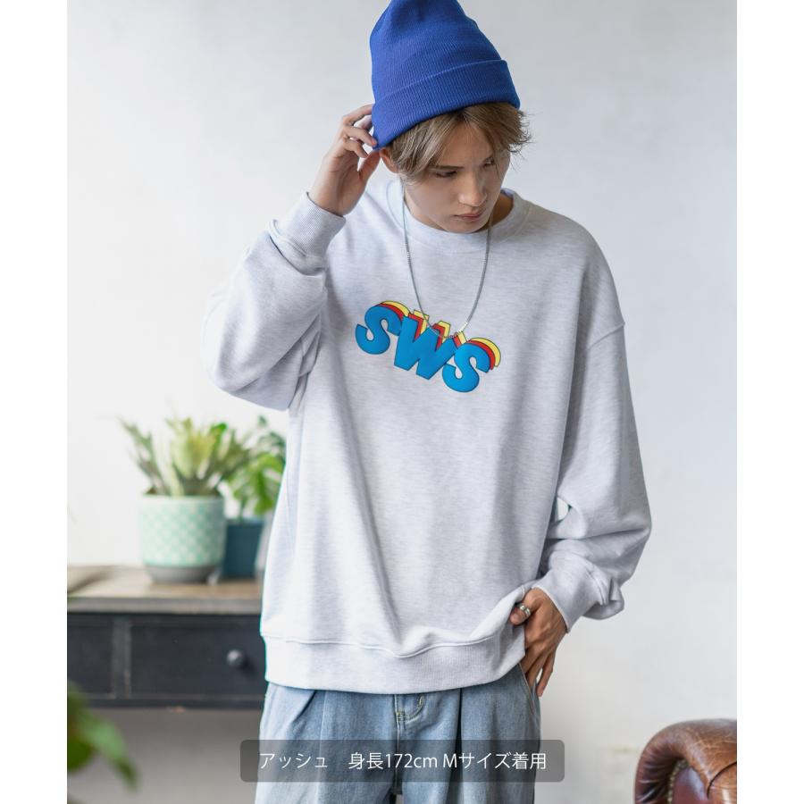 トレーナー メンズ SIDEWAY STANCE サイドウェイスタンス オリジナルプリント グラフィック スウェット SWS 発泡プリント オーバーサイズ アメカジ カジュアル | improves | 04
