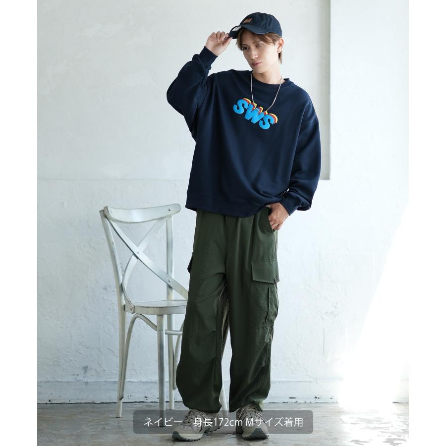 トレーナー メンズ SIDEWAY STANCE サイドウェイスタンス オリジナルプリント グラフィック スウェット SWS 発泡プリント オーバーサイズ アメカジ カジュアル | improves | 10