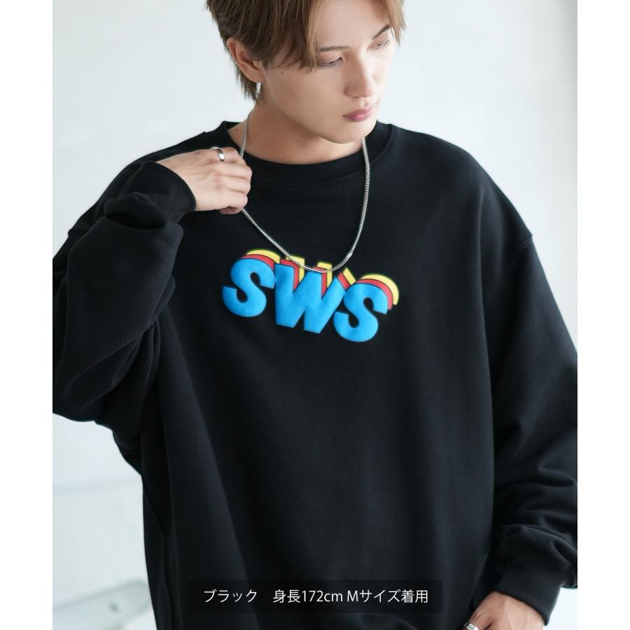 トレーナー メンズ SIDEWAY STANCE サイドウェイスタンス オリジナルプリント グラフィック スウェット SWS 発泡プリント オーバーサイズ アメカジ カジュアル | improves | 11