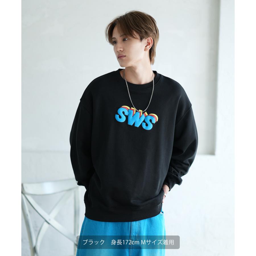 トレーナー メンズ SIDEWAY STANCE サイドウェイスタンス オリジナルプリント グラフィック スウェット SWS 発泡プリント オーバーサイズ アメカジ カジュアル | improves | 12